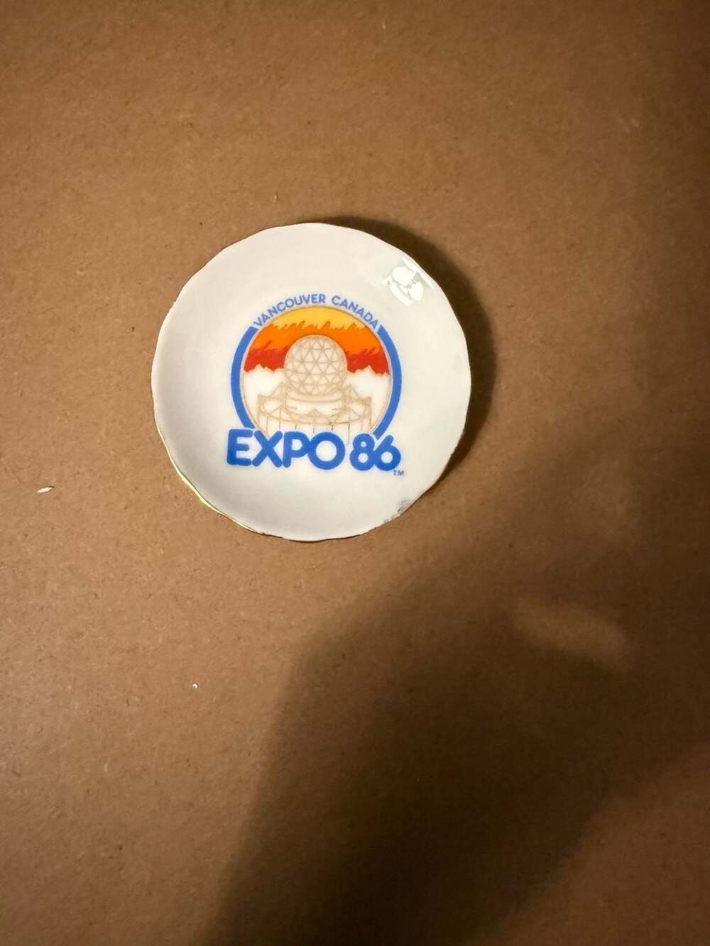 Vintage Expo 86 Vancouver Canada Souvenir Mini Collector Plate